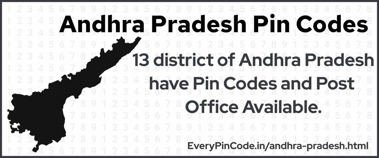Pin Code List for Andhra Pradesh | Post Office List for Andhra Pradesh