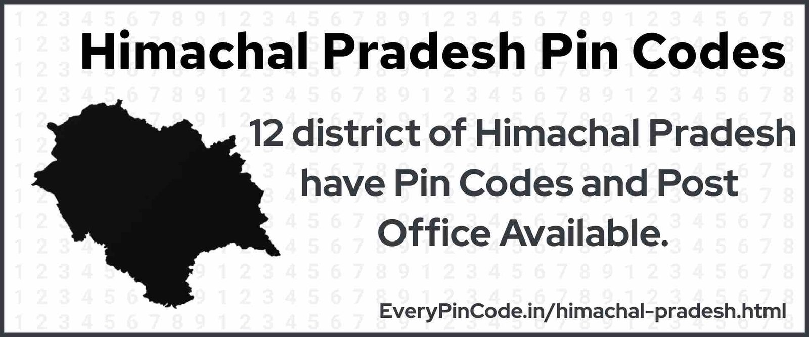 Pin Code List for Himachal Pradesh | Post Office List for Himachal Pradesh