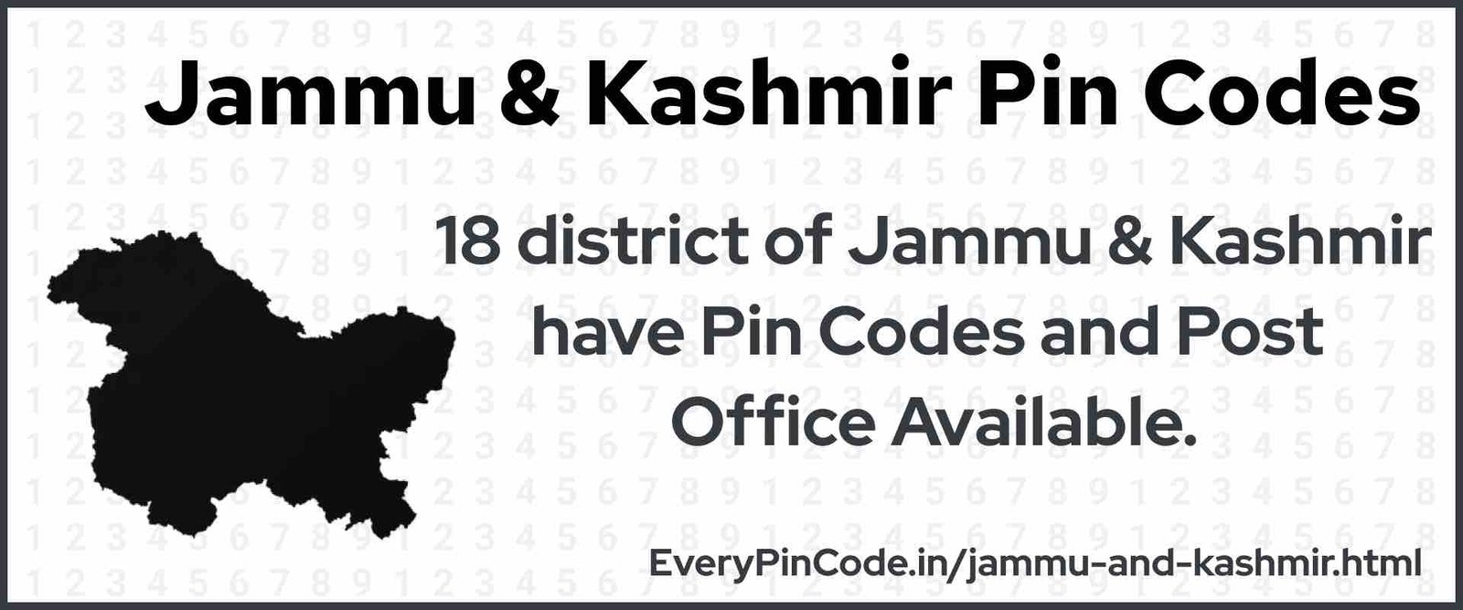 Pin Code List for Jammu And Kashmir | Post Office List for Jammu And Kashmir