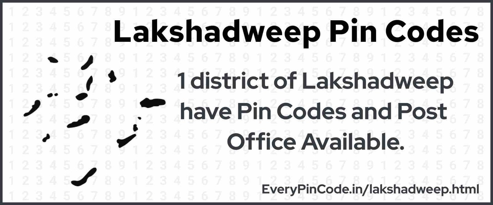 Pin Code List for Lakshadweep | Post Office List for Lakshadweep