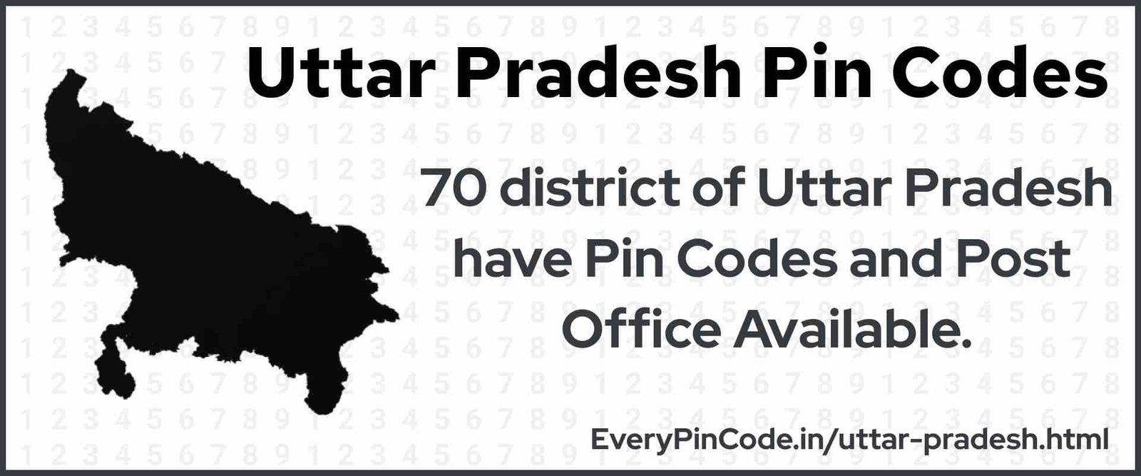 Pin Code List for Uttar Pradesh | Post Office List for Uttar Pradesh