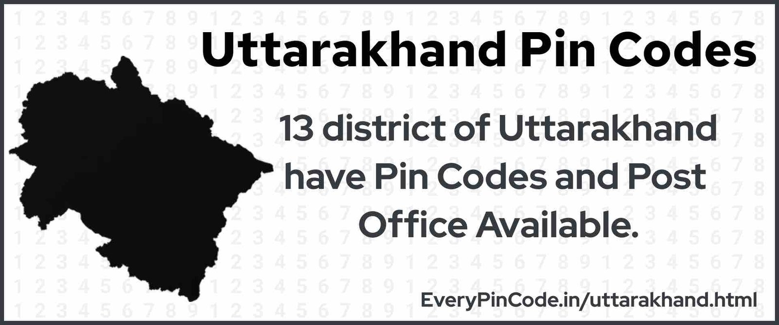 Pin Code List for Uttarakhand | Post Office List for Uttarakhand